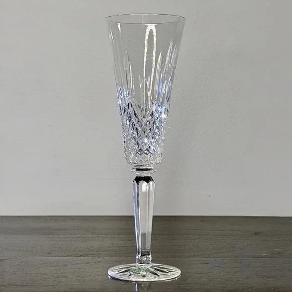 Lenox Masterpiece Collection Crystal Champagne Flutes Set of 4 Clear Home 9.25" - Picture 6 of 11